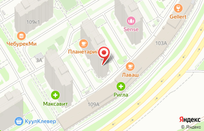 Кафе-пекарня Мельница на улице Академика Сахарова на карте