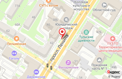 Максимум на проспекте Ленина на карте