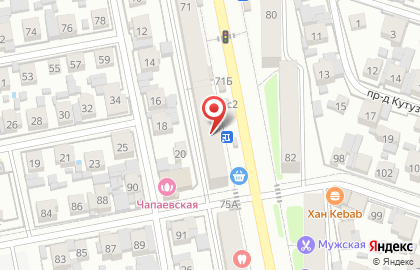 Киоск по продаже цветов в Центральном районе на карте