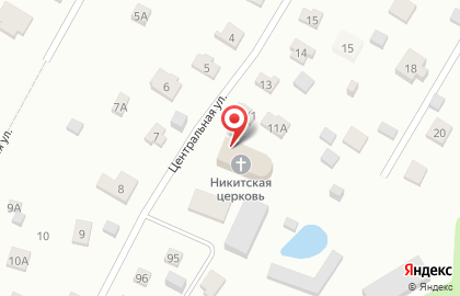 Храм Никиты Великомученика, д. Лужки на карте