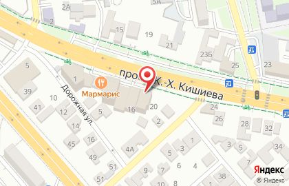 Магазин мебели из Беларуси Пинксдрев на проспекте Кунта-Хаджи Кишиева на карте
