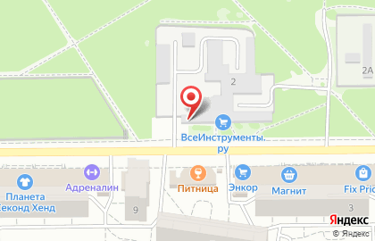 Парк Танаис в Воронеже на карте