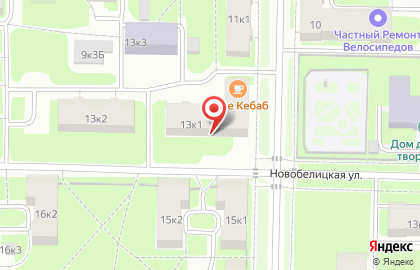 Продуктовый магазин на Комсомольской 2-ой, 13 к1 на карте