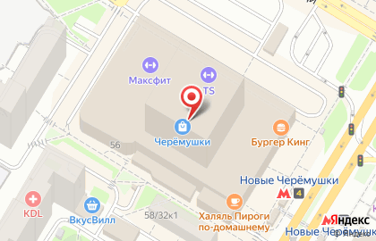Мебельный салон Miassmobili на метро Новые Черёмушки на карте