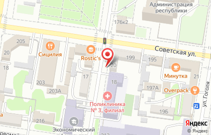 Детос на Советской улице на карте