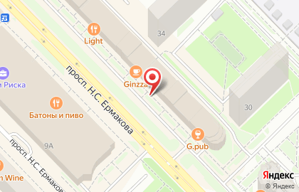 Кафе быстрого питания Doner kebab на улице Николая Островского на карте
