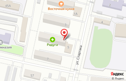 Зоомагазин Лагуна на улице Спартака на карте