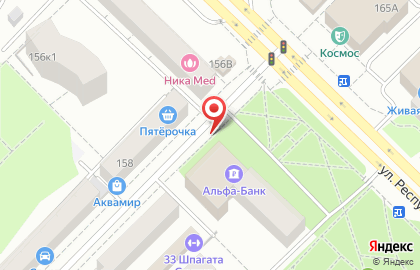 ОАО Банкомат, ЮникорБанк на улице Республики на карте