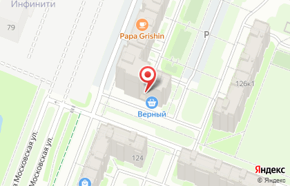 Магазин Верный в Великом Новгороде на карте