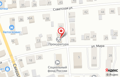 Прокуратура Сосновского района на карте