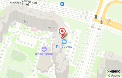 Супермаркет Пятёрочка в Санкт-Петербурге на карте