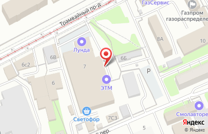 Торговая компания ЭТМ в Хлебозаводском переулке на карте