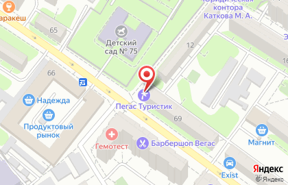 Туристическое агентство Pegas touristik на Петровской улице на карте