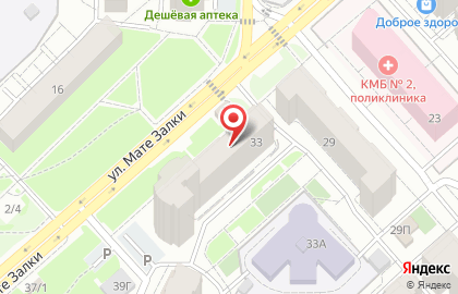 Торговая компания Альянс-Строй на улице Мате Залки на карте