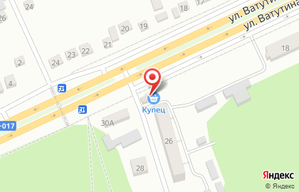 Магазин продуктов в Курске на карте