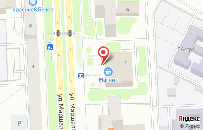 Супермаркет Магнит на улице Маршала Жукова на карте