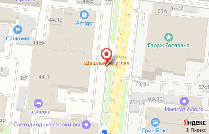 Продуктовый магазин в Москве на карте