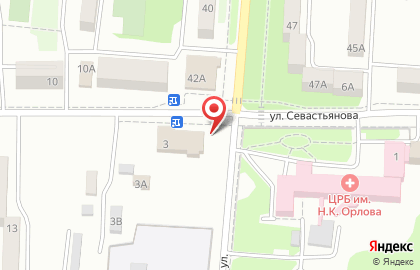Кафе Прайд на улице Севастьянова на карте