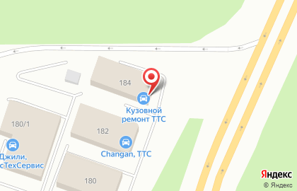 Кузовной центр ТрансТехСервис в Кировском районе на карте