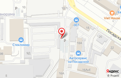 Автостоянка в Екатеринбурге на карте