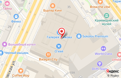 Детская игровая площадка Мадагаскар на Кольцовской улице на карте