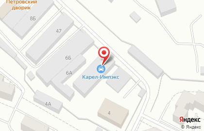 Торгово-сервисная компания Карел-Импэкс на Боровой улице на карте