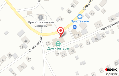 Дом культуры с. Пристанное на карте