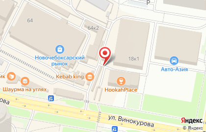Экомаркет на улице Винокурова на карте