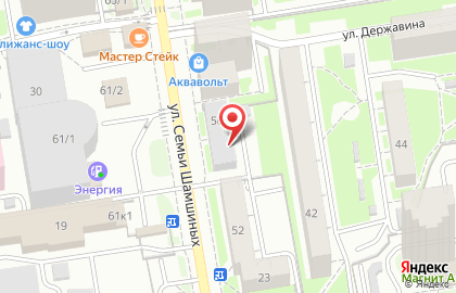 Агентство недвижимости Росбизнес на улице Семьи Шамшиных на карте