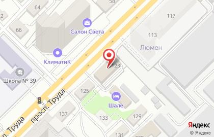 Воронежский филиал Банкомат, Банк ВТБ 24 на проспекте Труда, 123 на карте