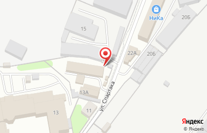 Торговая компания Гелиос на улице Спартака на карте