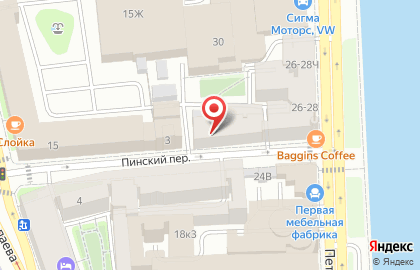 Ресторан Пельменная на Петроградской набережной на карте