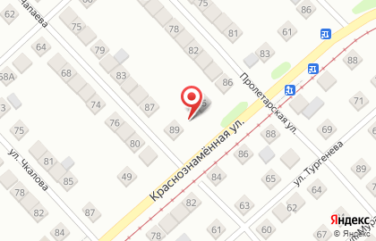 Магазин овощей и фруктов на Краснознамённой улице на карте