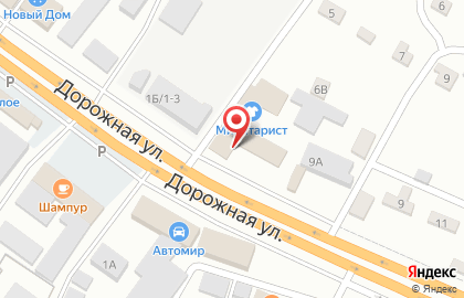 Автомагазин ЕврАзия на Дорожной на карте