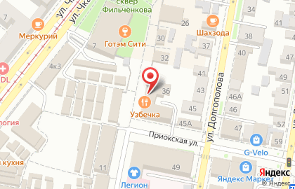 Кафе Узбечка на улице Фильченкова на карте