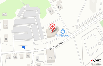 Медицинская клиника СемьЯ на улице Платова на карте
