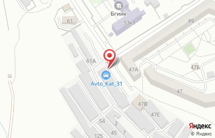 Автосервис в Белгороде на карте