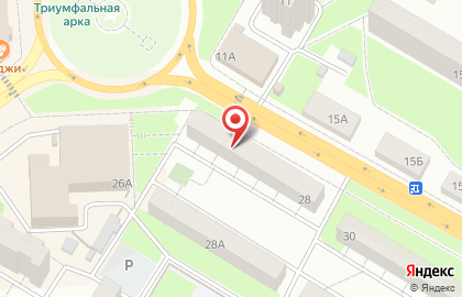 Магазин продуктов Авоська на проспекте Победы на карте