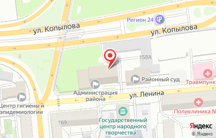 Управление образования Администрации Железнодорожного района в г. Красноярске на карте