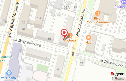 Продуктовый магазин Мясная лавка на Ярославской улице на карте