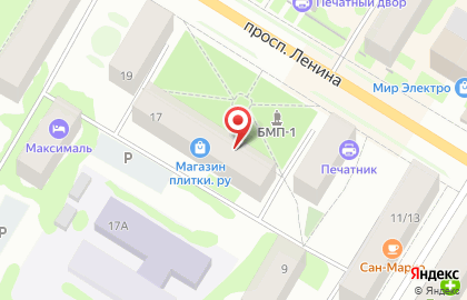 Магазин плитки и сантехники на карте