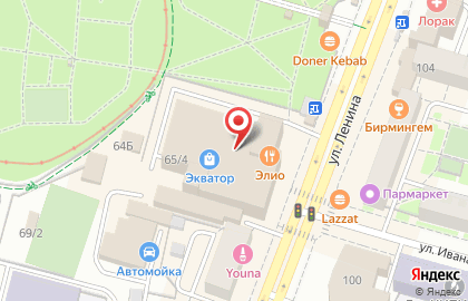 А3 на улице Ленина на карте