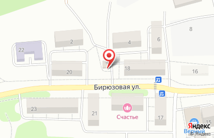 Продуктовый магазин Ягодка на Бирюзовой улице на карте