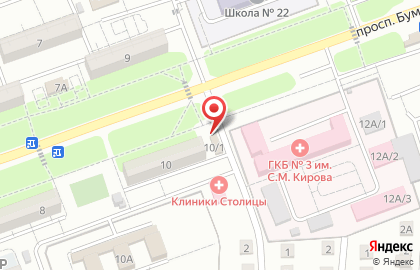 Магазин разливного пива Бавария на проспекте Бумажников на карте