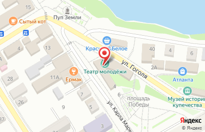 Театральный, городской центр досуга на карте