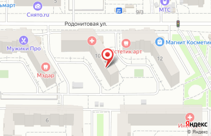 Туристическое агентство Anex Tour на Родонитовой улице на карте
