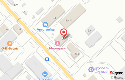 Саунно-оздоровительный комплекс Меридиан на карте