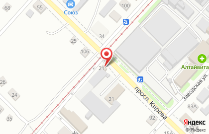 Магазин Флагман в Барнауле на карте