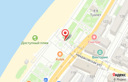Киоск по продаже жаренного мороженного на карте