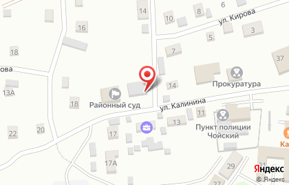 Мировой судья Чойского района на карте